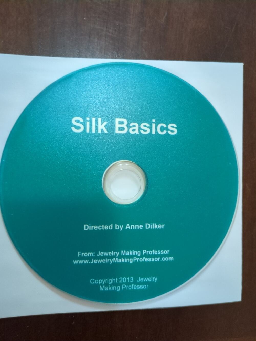 Silk Basics DVD Anne Dilker Using Textiles in Jewelry Making disc only